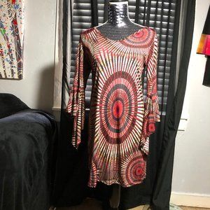 Vision USA Tunic Dress S w/Bell Sleeves